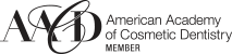 Logo for members of the american academy of cosmetic dentistry