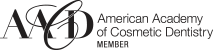 Logo for members of the american academy of cosmetic dentistry